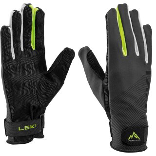 Leki Guide Handschuhe grau-gelb-weiß  7