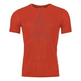 Ortovox 150 Cool MTN Protector T-Shirt Men cengia rossa L