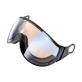 CP Carachillo Ski & Snowboard Helm black s.t. mit DL Vario Lens Brown Pol Ice Mirror
