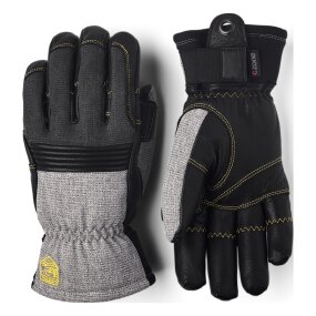 Hestra Couloir Ski Handschuhe, light grey/black 9