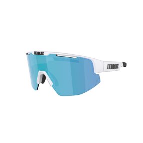 BLIZ Matrix Sportbrille white / smoke blue multi Gläser